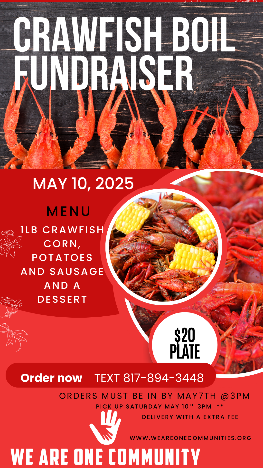 Community crawfish boil event